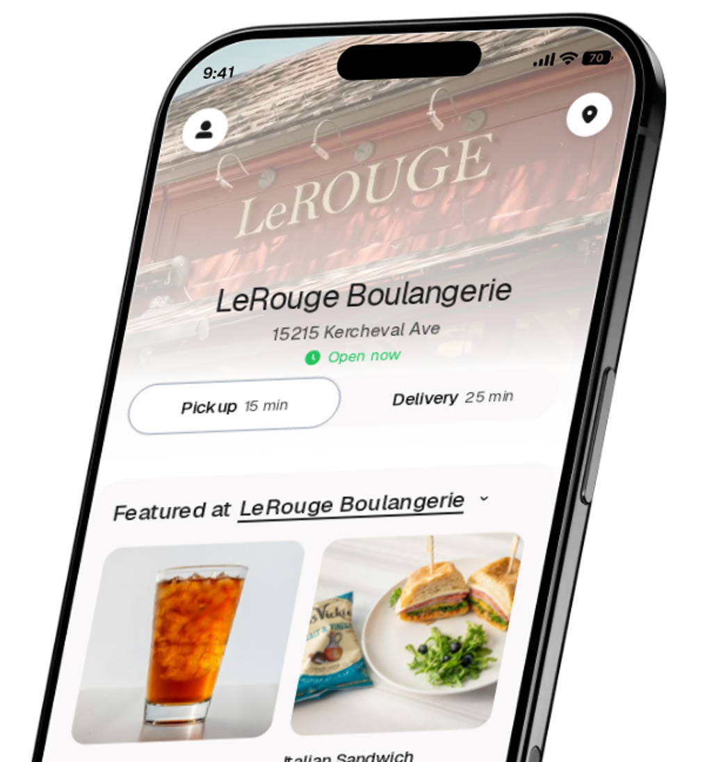 LeRouge Boulangerie app preview