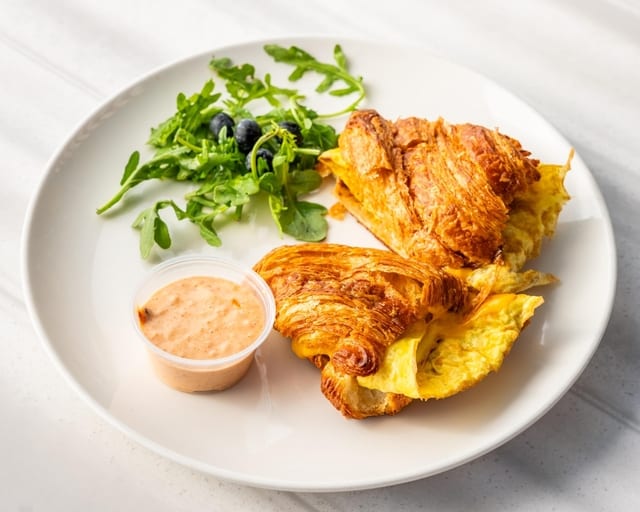 Croissant Breakfast Sandwich.