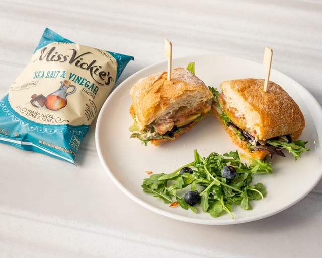 Mediterranean Veggie Sandwich.